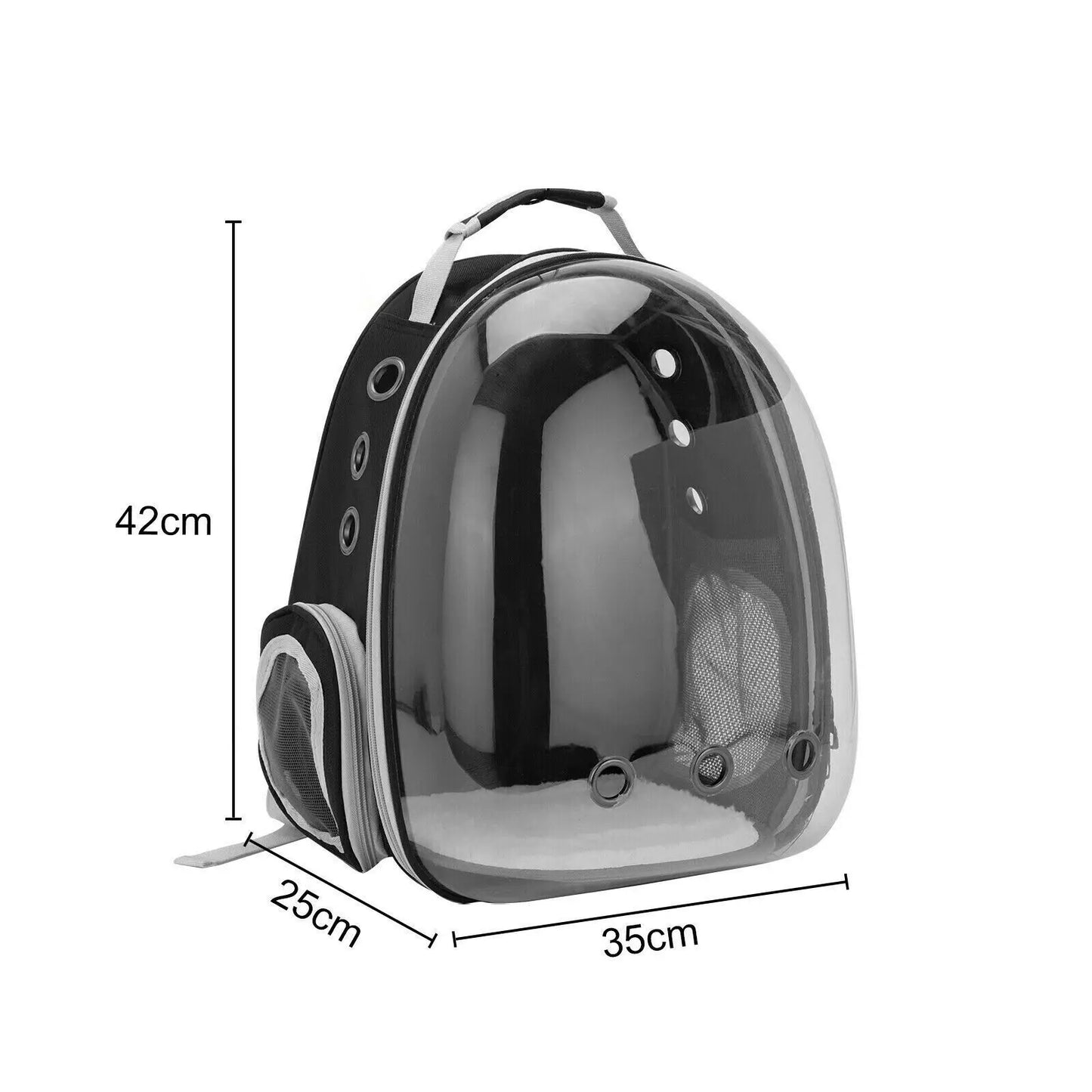 TitleTransparent portable pet backpack.
*


t Backpack