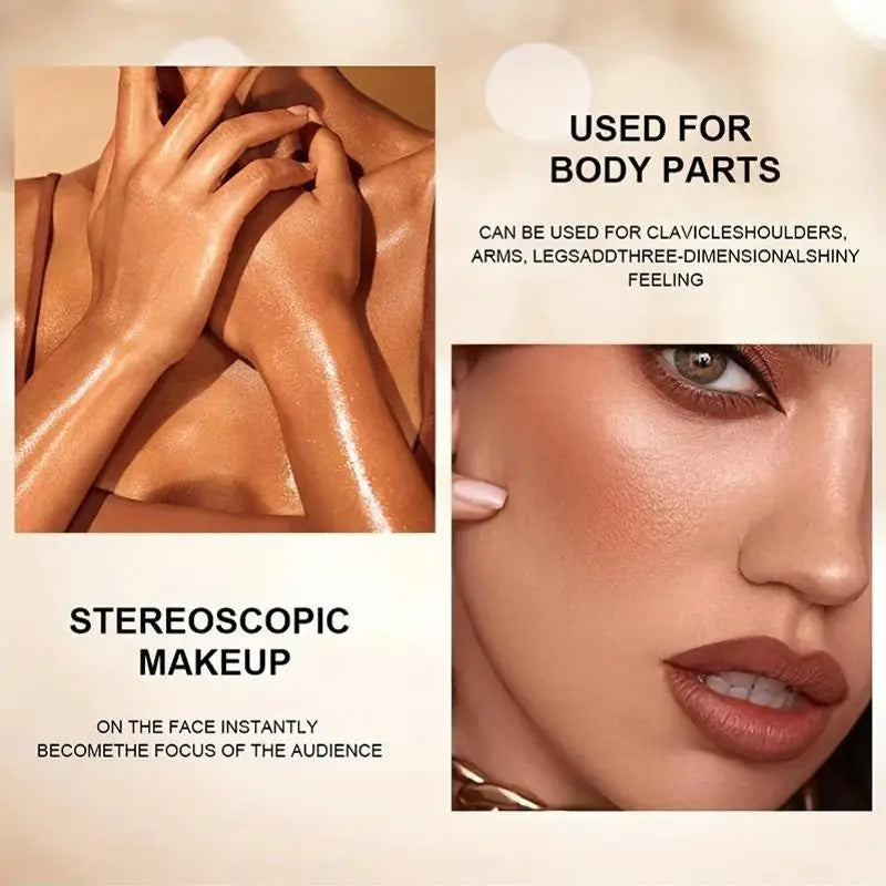 Three-in-one color multi-function waterproof makeup stick natural face multi-function: