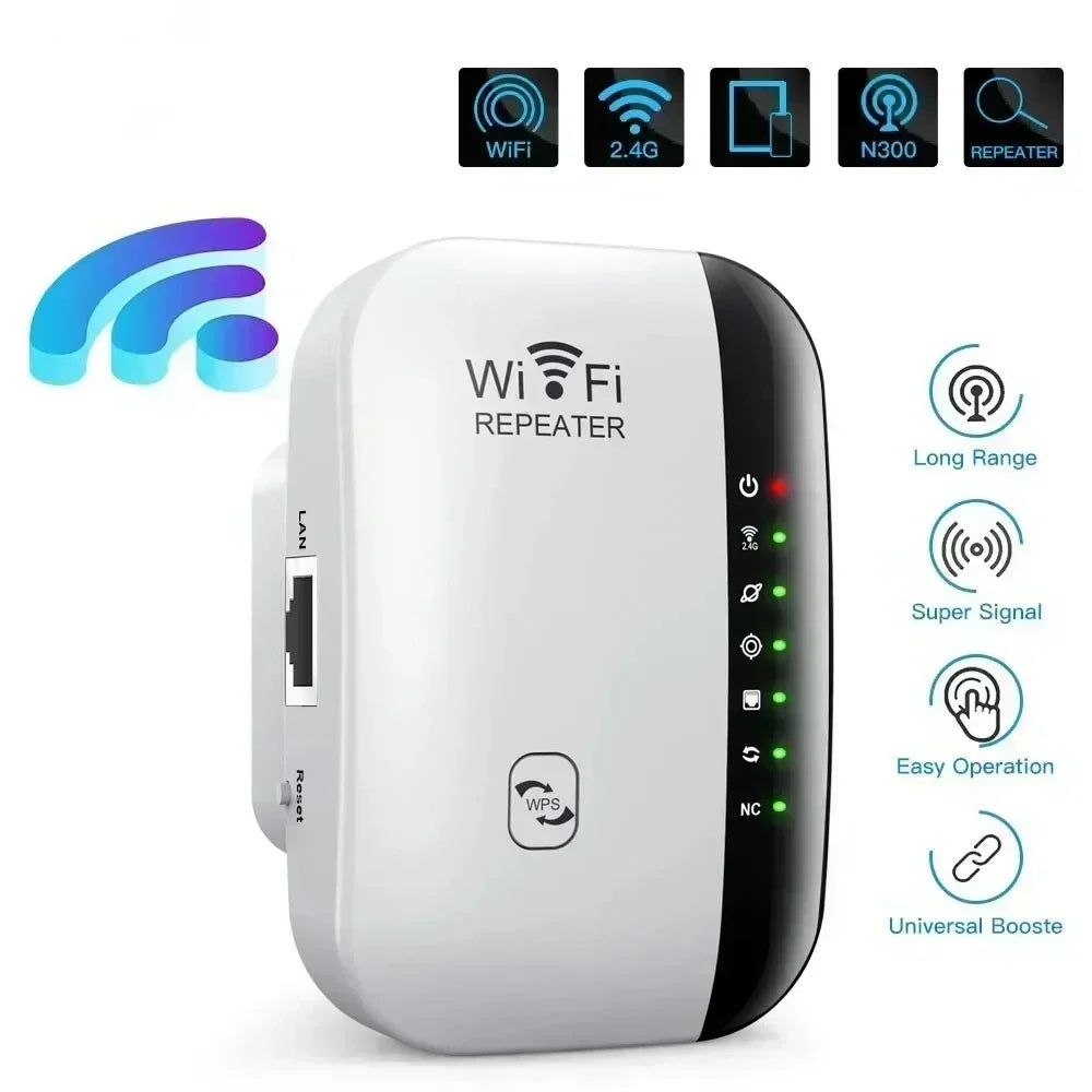 300Mbps WiFi Amplifier Wireless WIFI Repeater Extender 802.11.