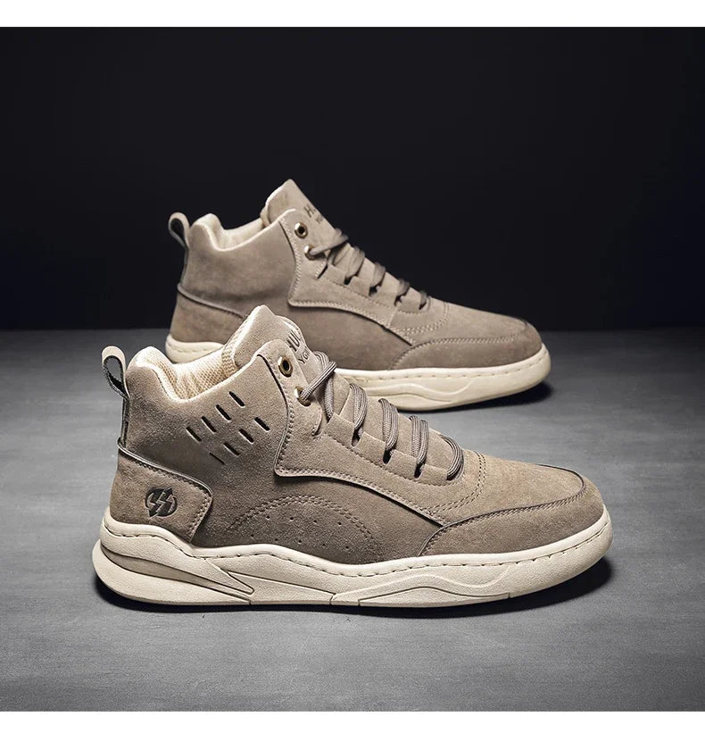 High Top Boots Men's Shoes Motorcycle Ankle Boot Shoes for Men Winter Boots Men's