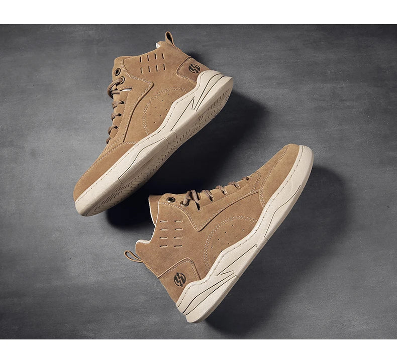 High Top Boots Men's Shoes Motorcycle Ankle Boot Shoes for Men Winter Boots Men's