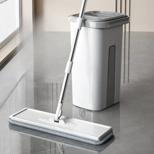 Mop with Bucket Set Wet Dry Magic Cleaning Tool for Home.