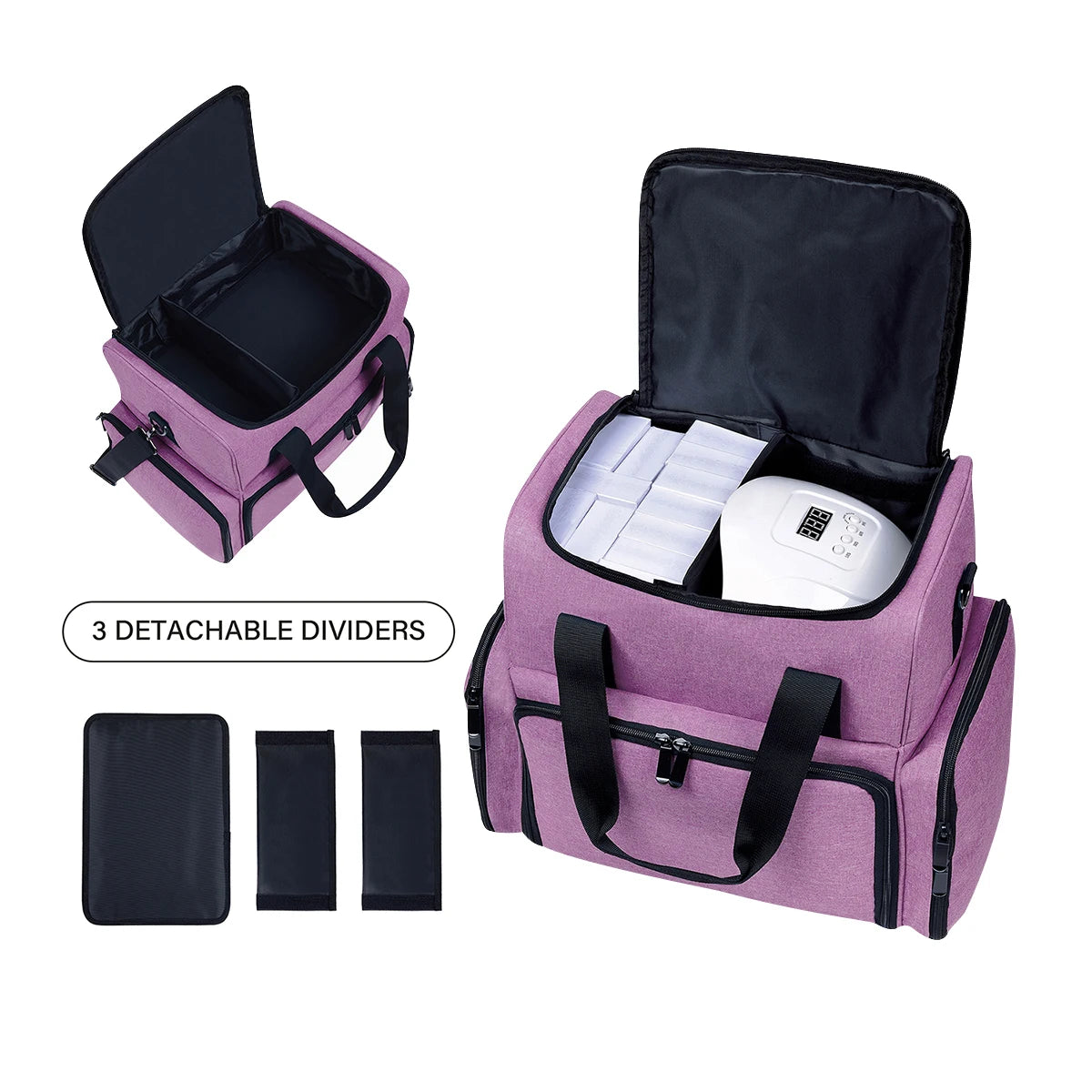 UOZL Large Capacity Double-layer Makeup.