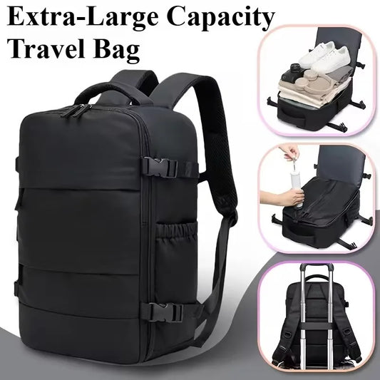 Travel Luggage Vacuum Compression Travel Backpack with Vacuum Pump Combo Set.