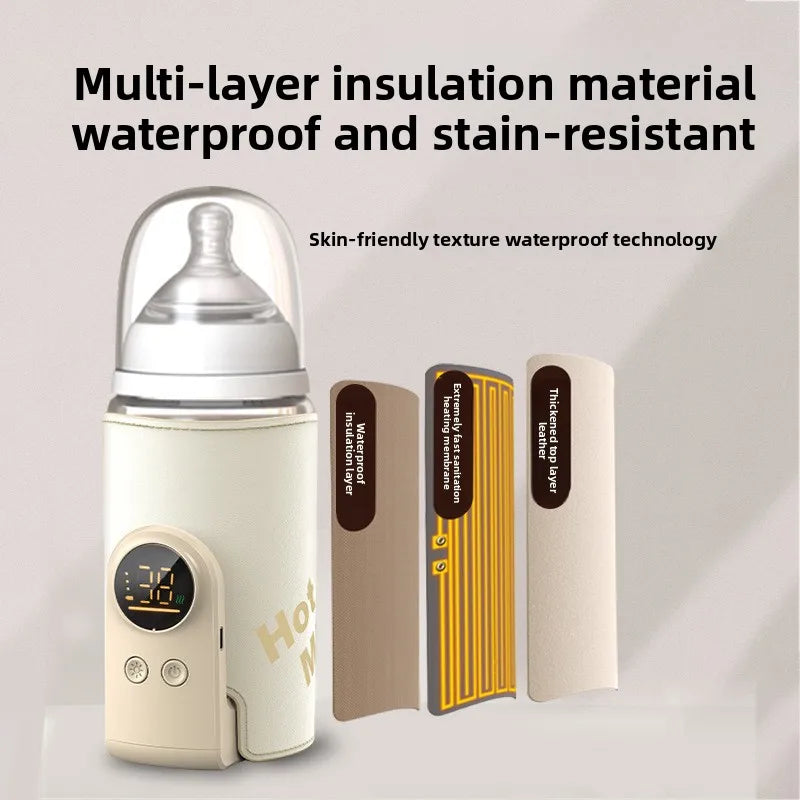 6000mAh Baby Bottle Warmer 6 Heat Level Multifunction Breast Milk.