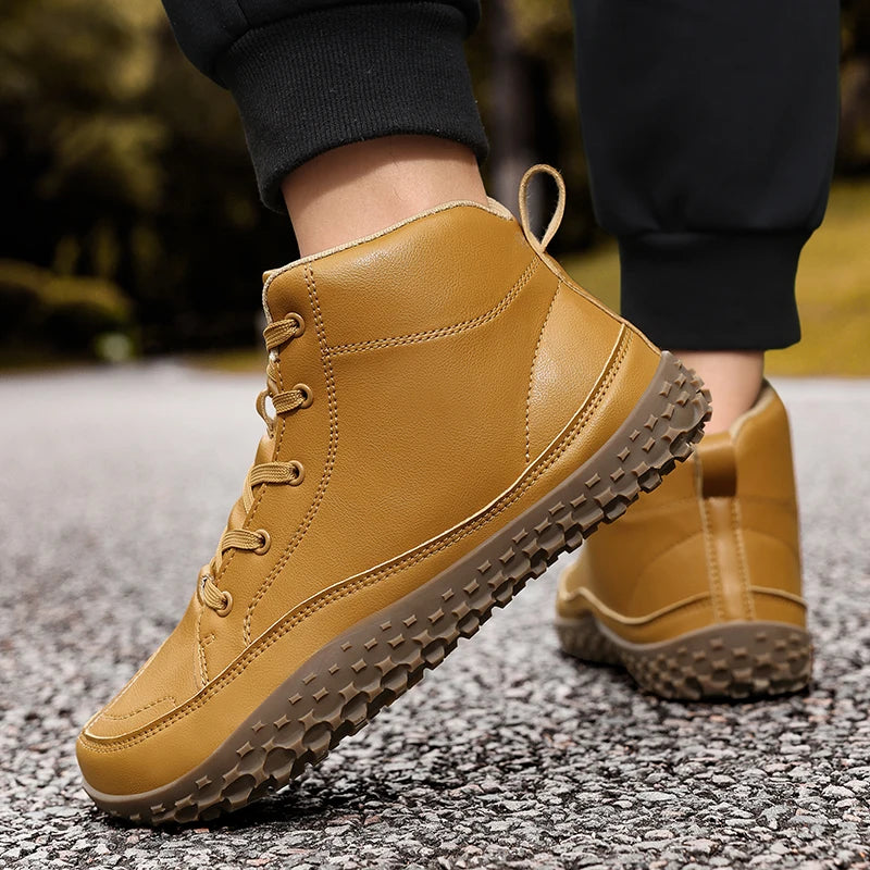 Cotton boots for winter, minimalist casual sneakers.