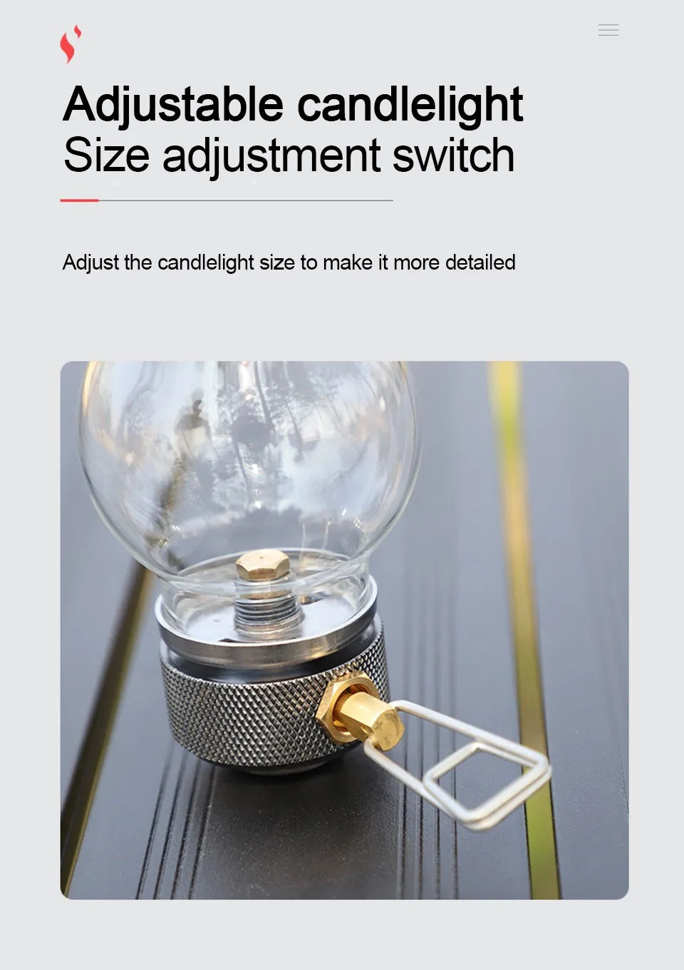 Portable Butane Gas Lamp for Camping,