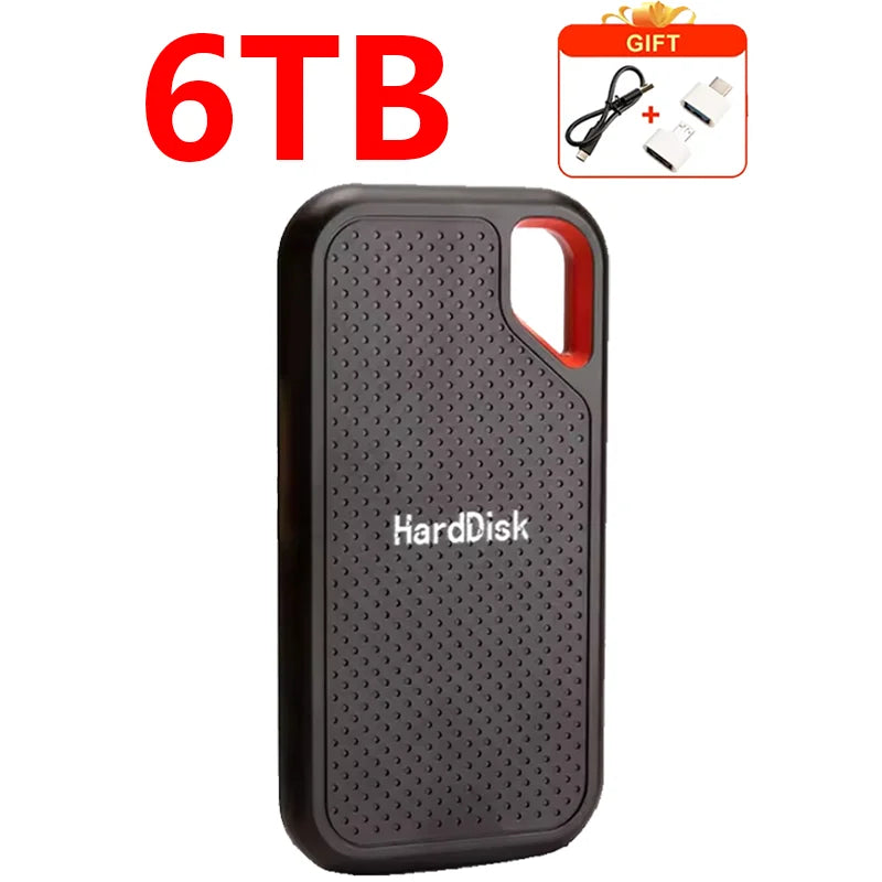 Mini External Hard Drive 2TB 4TB Large Capacity SSD 128TB Hard Drive USB 3.2  For Laptop/MAC/PC
