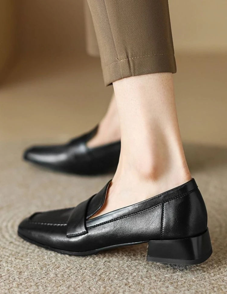 Women's Soft Leather Loafers.