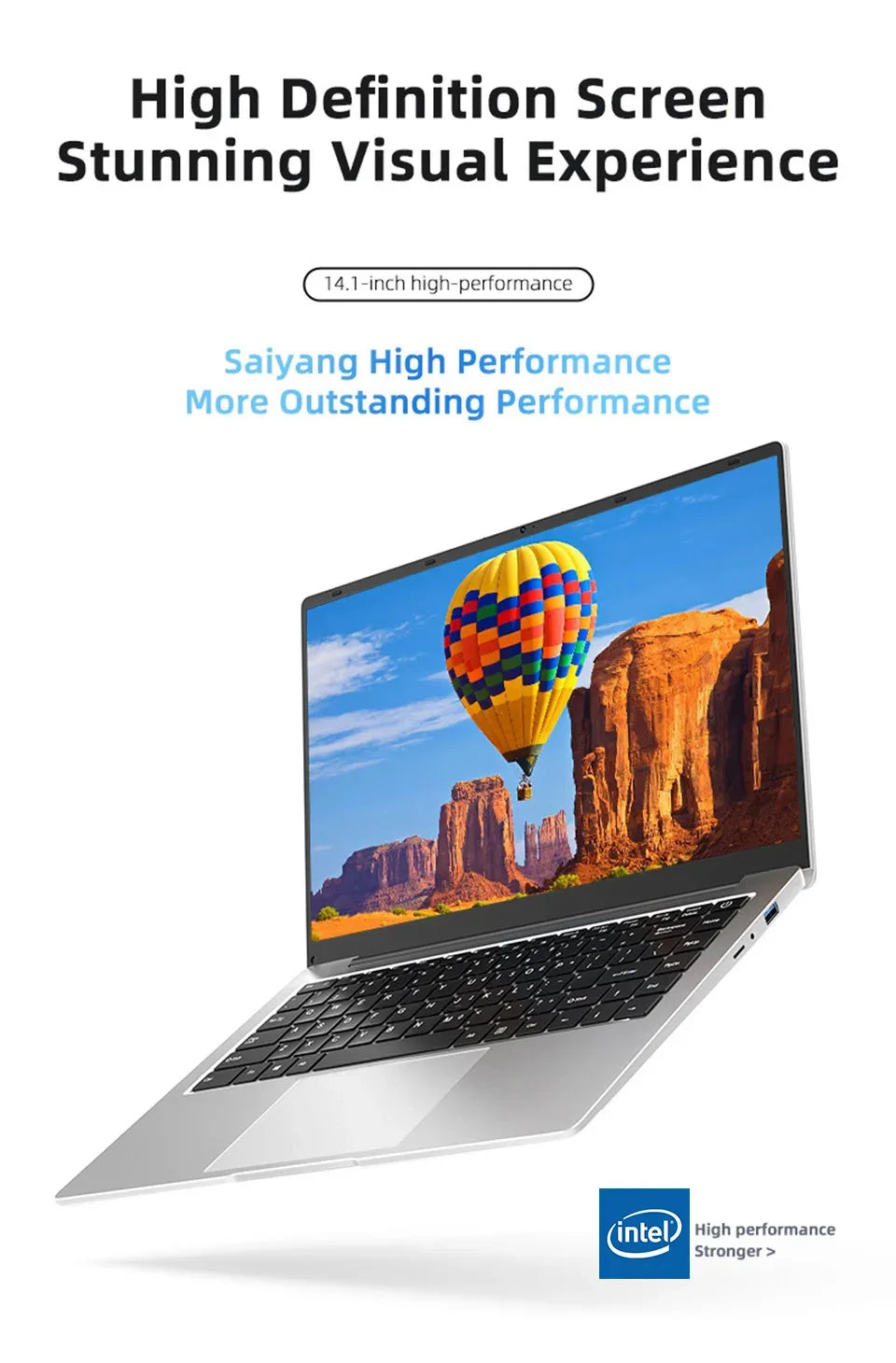 NEW 14.1-inch Portable Laptop 16GB RAM 1TB SSD Intel Celeron N4000 Windows 11