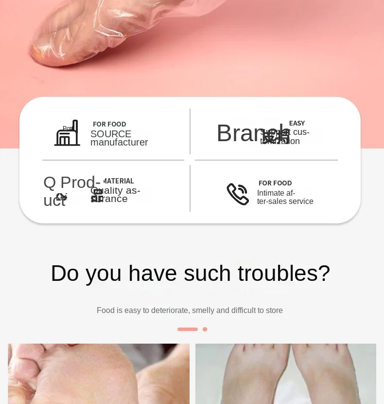 100PCS Transprent Disposable Foot Bags Detox SPA.