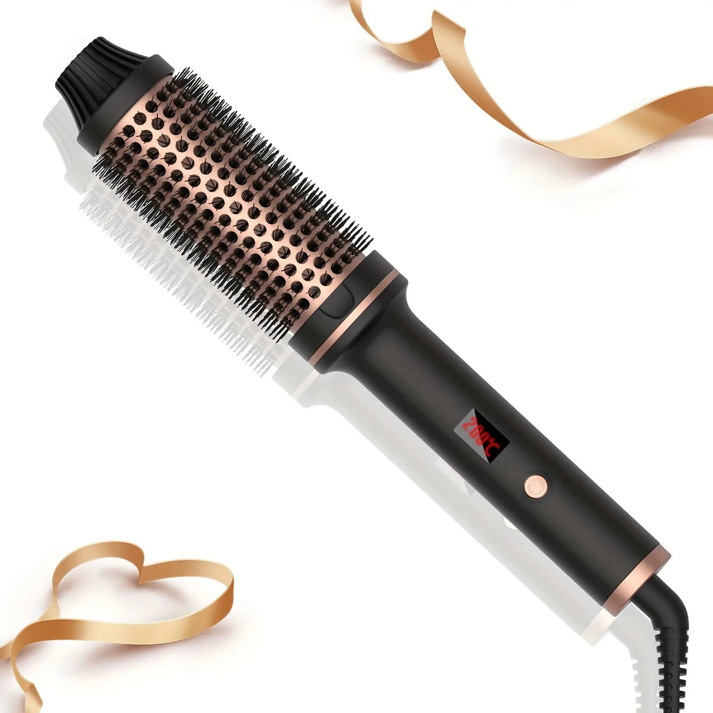 Electric Hair Brush Curler Straightener - Valentine's Day Gift for Adults Quick Heating ION- Technology Anti-Scalding Universal Voltage