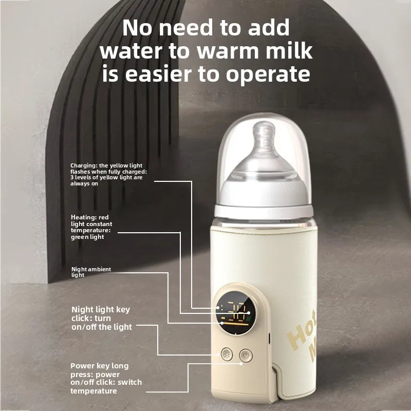 6000mAh Baby Bottle Warmer 6 Heat Level Multifunction Breast Milk.