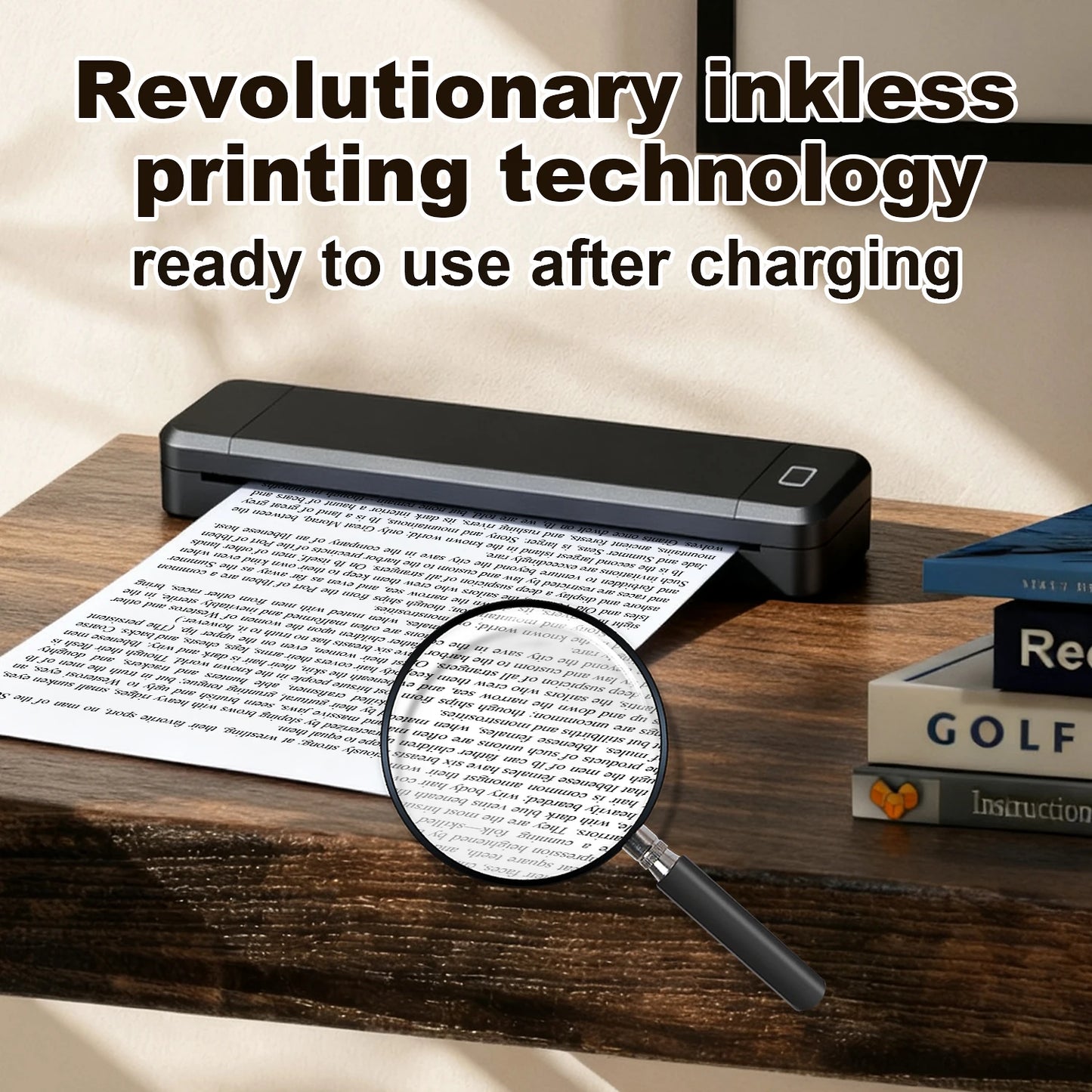Marklife X8 Mini A4 Thermal Printer Bluetooth  Printing Inkless Machine for Home School Travel