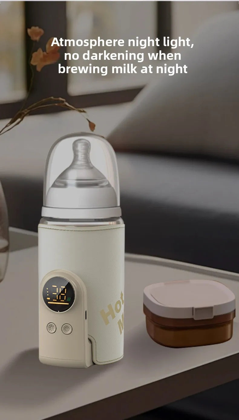 6000mAh Baby Bottle Warmer 6 Heat Level Multifunction Breast Milk.