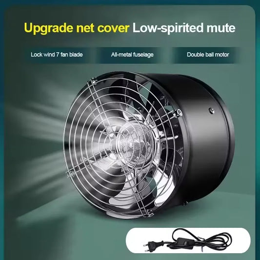 4''6'' 220V Metal Duct Exhaust Fan Air Ventilator Pipe Ventilation.