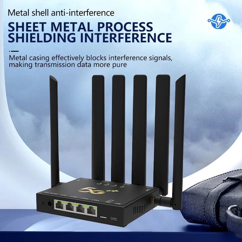 JODUXE-Link 5G CPE Router AX3000 Next-Gen 5G + WiFi 6 | Ultra-Fast Cellular Internet for Home Office&Mobile Use With Band Lock