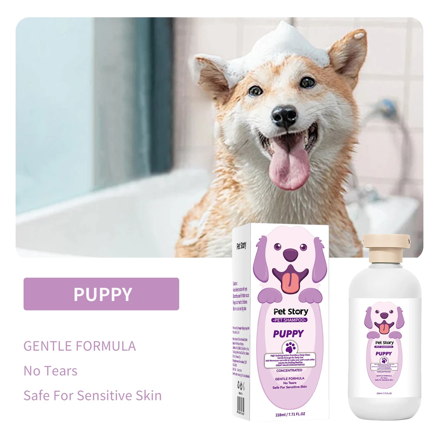 Premium hygiene spray for dogs.