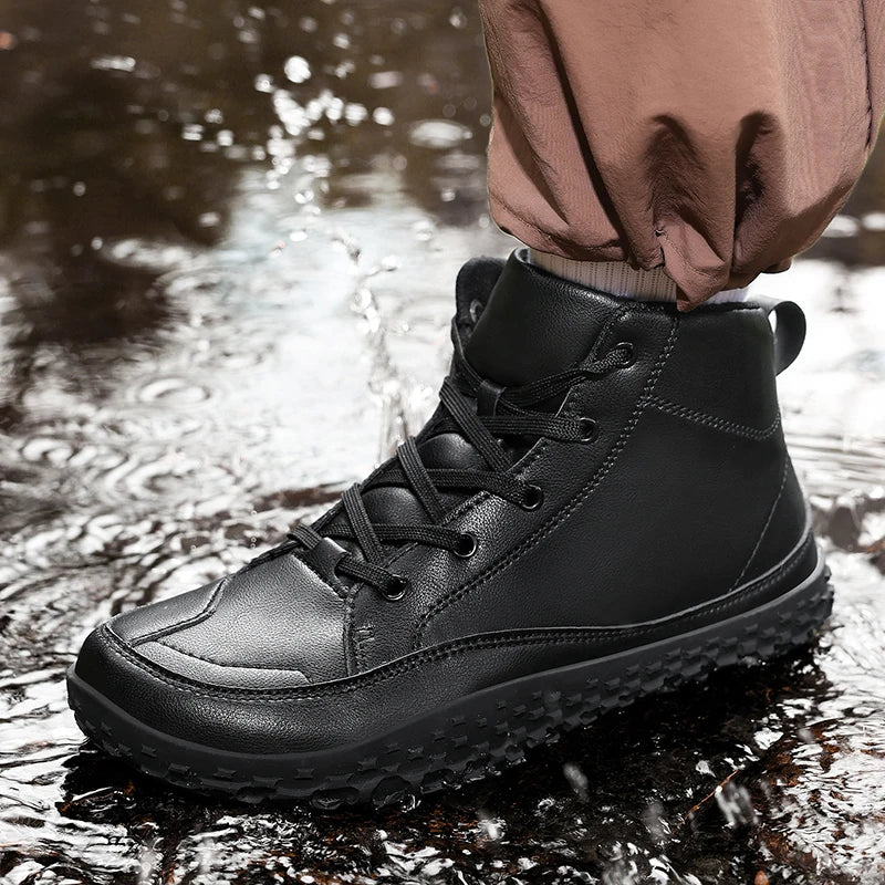 Cotton boots for winter, minimalist casual sneakers.