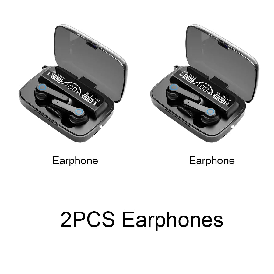 M19 Wireless TWS Bluetooth Earphones with Noise Cancellation and Control.