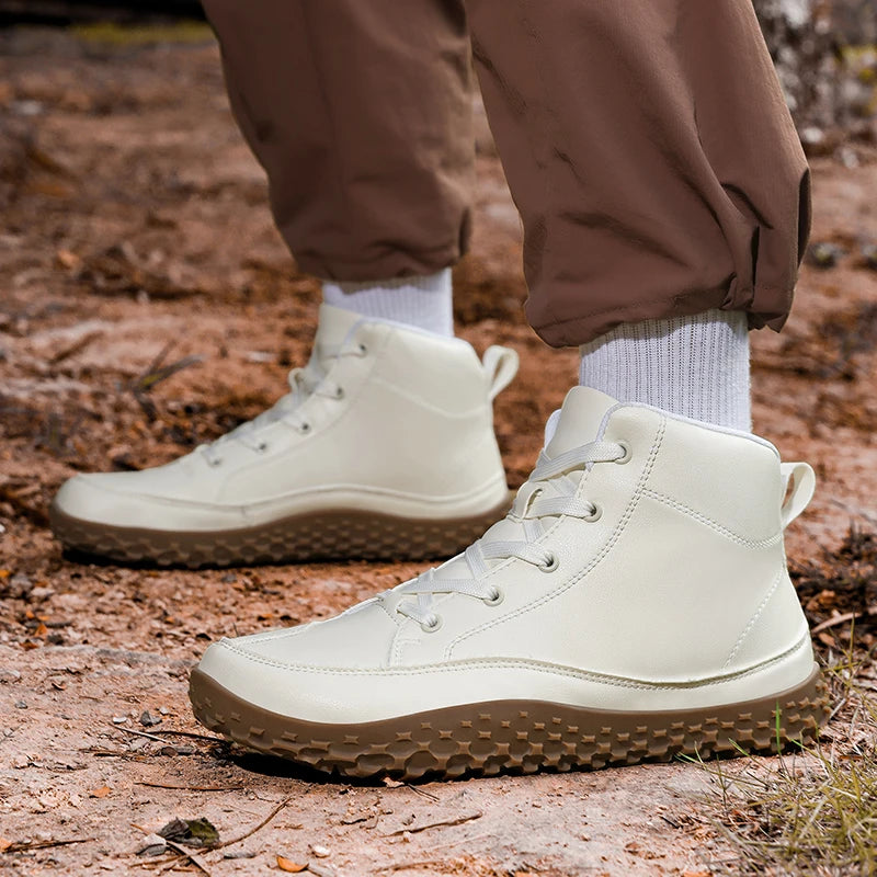 Cotton boots for winter, minimalist casual sneakers.