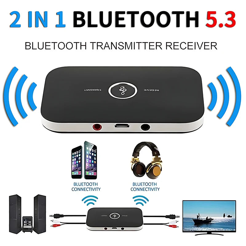 B6 2 IN 1 Bluetooth 5.3 Audio Transmitter.