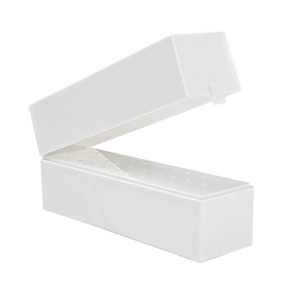 30 Holes Nail Drill Bits Storage Box Nail Grinding Head Holder Stand Display Container Milling Cutter Manicure Organizer Stand