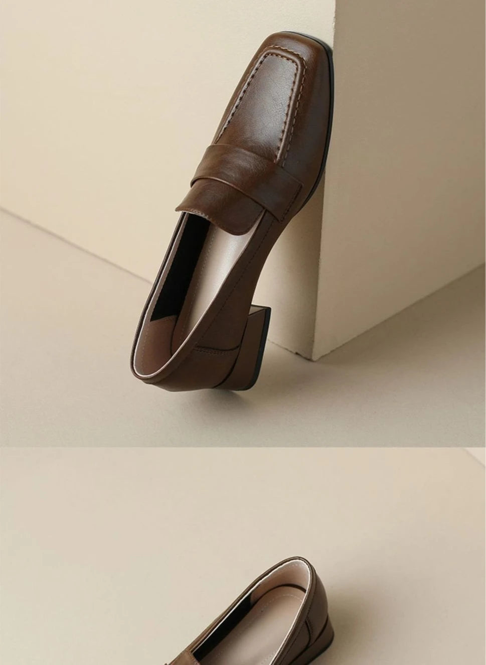 Women's Soft Leather Loafers.