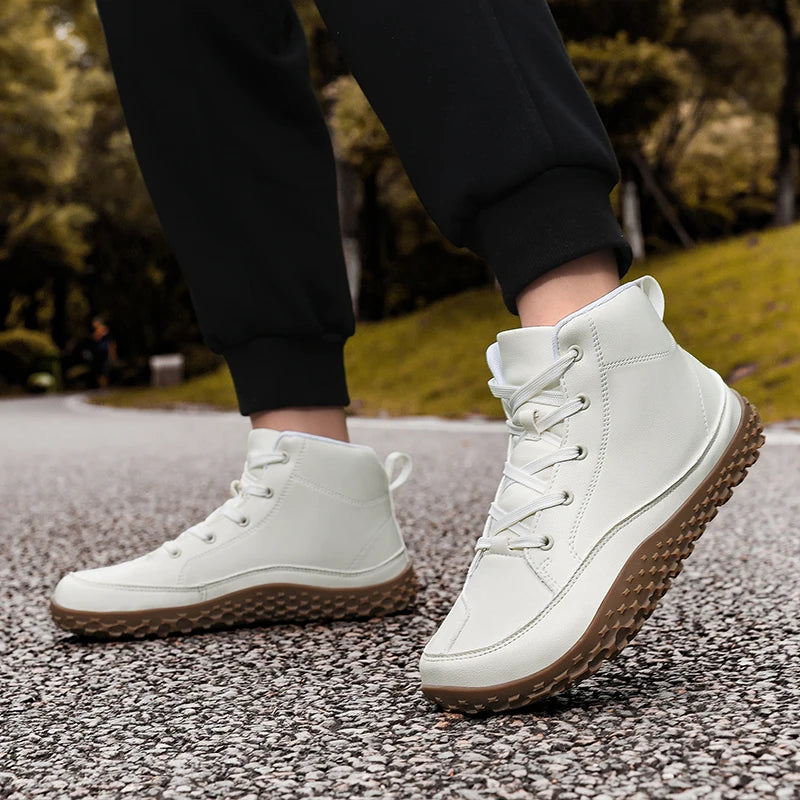 Cotton boots for winter, minimalist casual sneakers.