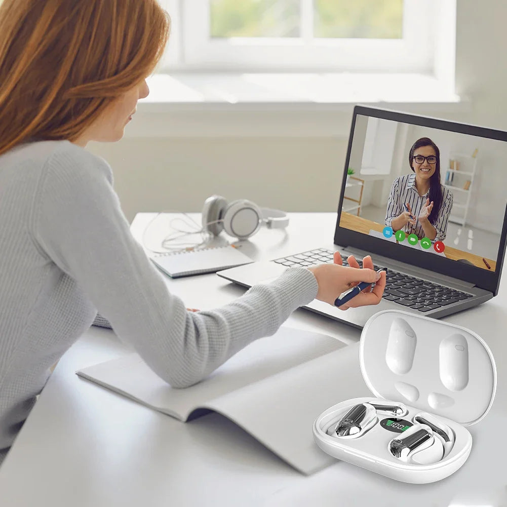 QCY Crossky R70 Open Ear Wireless Headphones Hi-Res with 144 languages