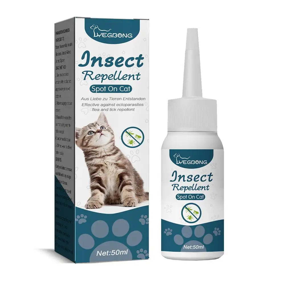 Flea and tick drops for pets, combats fleas, ticks, and lice.