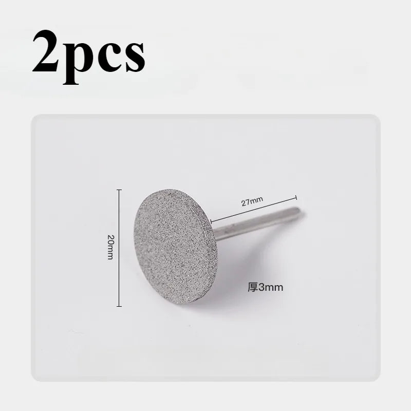 Portable ManicureTool Flying Saucer Disc Grinding Head  Grinder Cuticle Cutter ArtToolsNailPolishing Bits Nail Drill Accessories