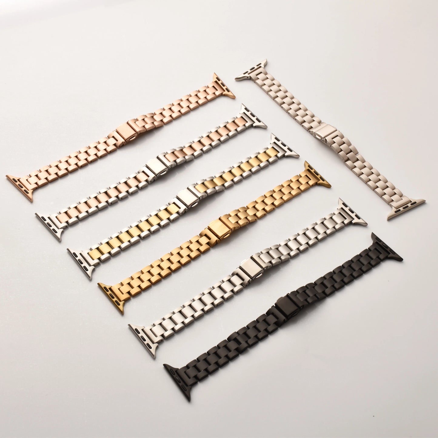 Thin stainless steel metal wristband strap suitable for Apple Watch series 987654321, compatible with IWatch 38/40/41/42/44/45mm