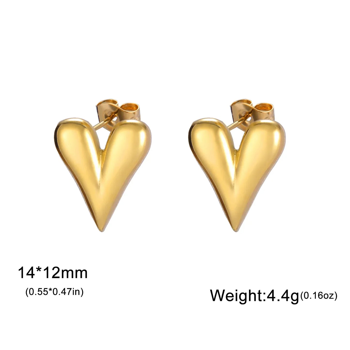 Cazador Stainless Steel Heart Women's Earrings Drop Dangle Earrings Jewelry 2025 Trend Wedding Party Birthday Gift New Wholesale