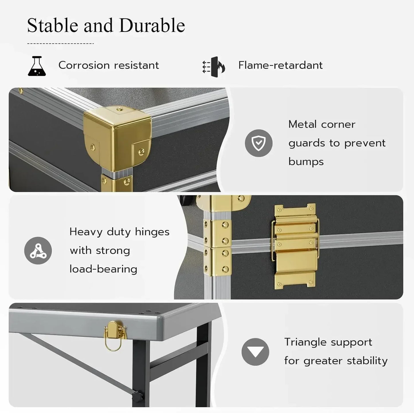 Portable Rolling Manicure Table Foldable.