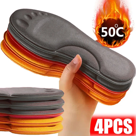 Super soft and warm latex insoles with 4D massage for sports.