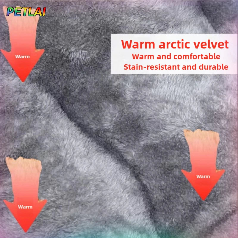 Large sleeping mat for dogs, ideal for winter, keeps their body warm.