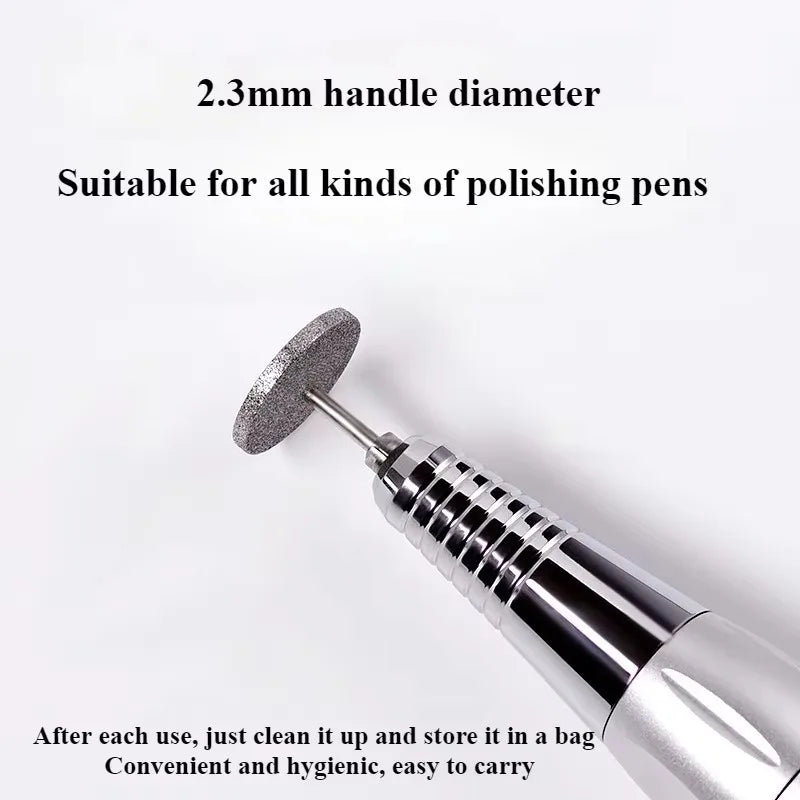 Portable ManicureTool Flying Saucer Disc Grinding Head  Grinder Cuticle Cutter ArtToolsNailPolishing Bits Nail Drill Accessories