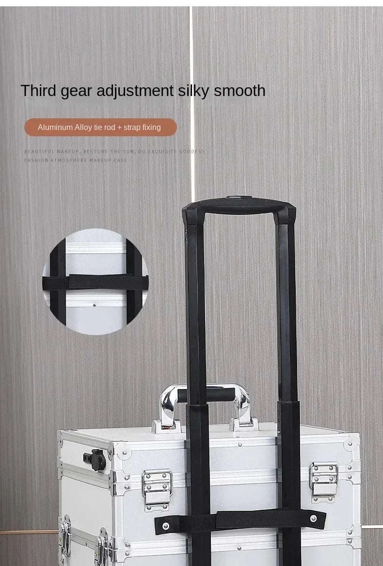 Makeup Bag 3-in-1 Suitcase Professional Manicure.