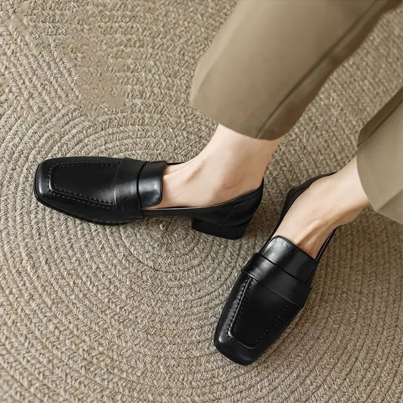 Women's Soft Leather Loafers.