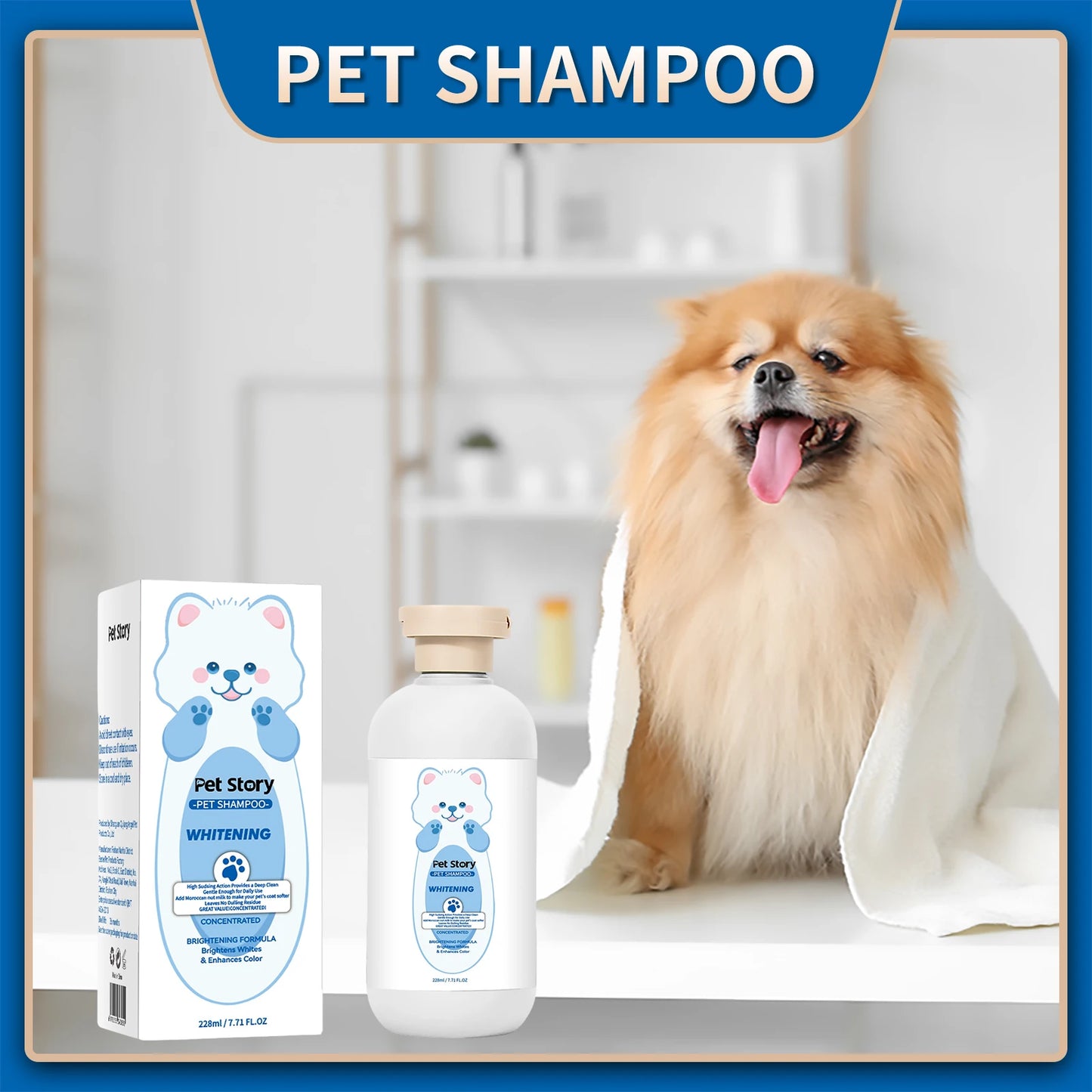 Premium hygiene spray for dogs.