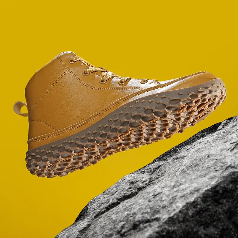 Cotton boots for winter, minimalist casual sneakers.