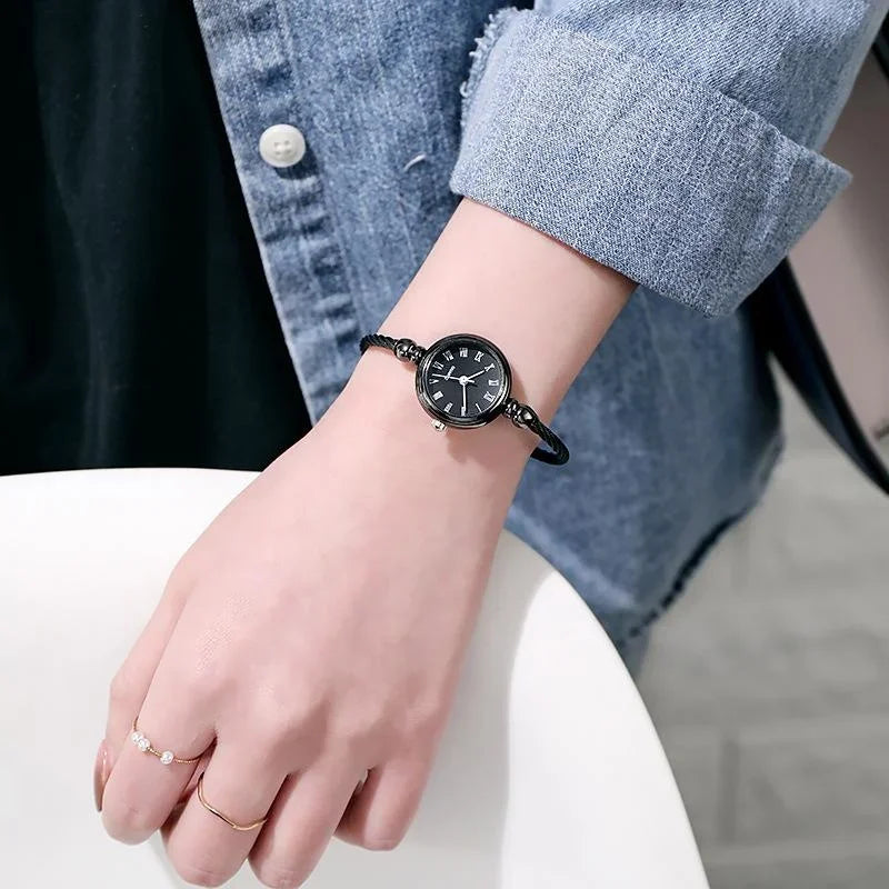 Fashion Bracelet Watches for Women Luxury Stainless Steel Retro Ladies Quartz Wristwatches Women Dress Clock 여자시계