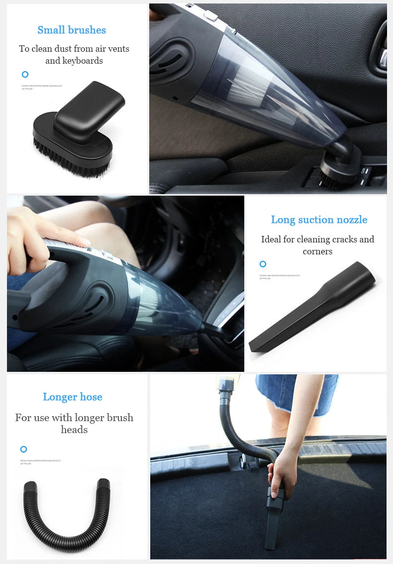 Cordless Handheld Vacuum Cleaner Powerful Cyclonic Suction Car.