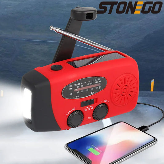 STONEGO 2000mA Outdoor Emergency Radio Portable.