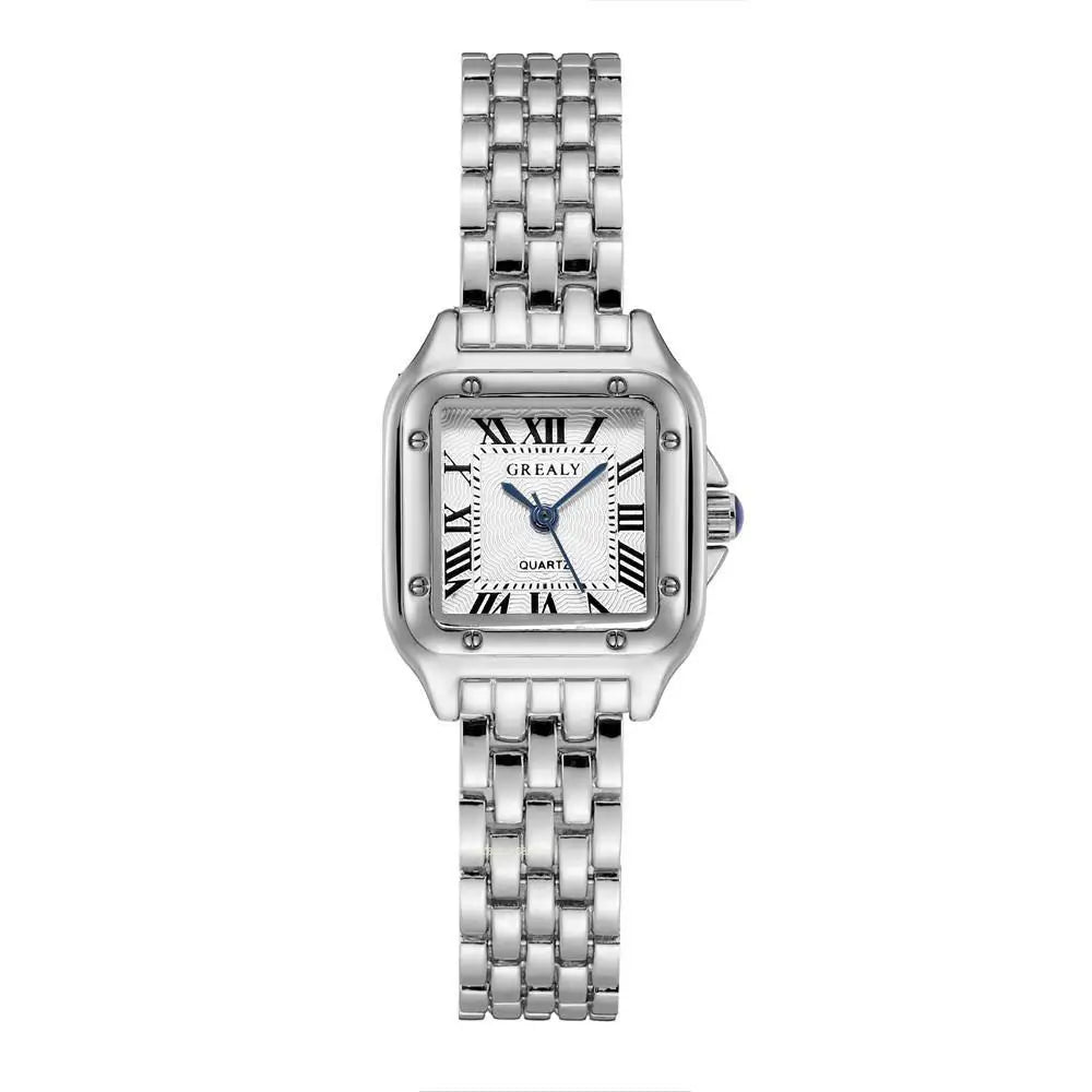 Luxury Brand Watches Fashion Roman Diamond-set Waterproof Women Watch Business Stainless Steel No Fading Gold Strap Gift Clock