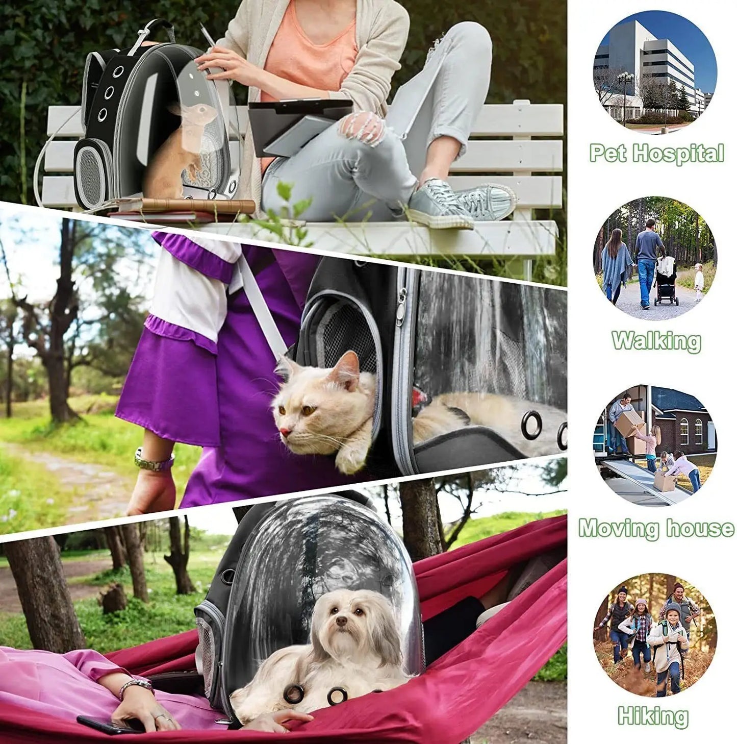 TitleTransparent portable pet backpack.
*


t Backpack