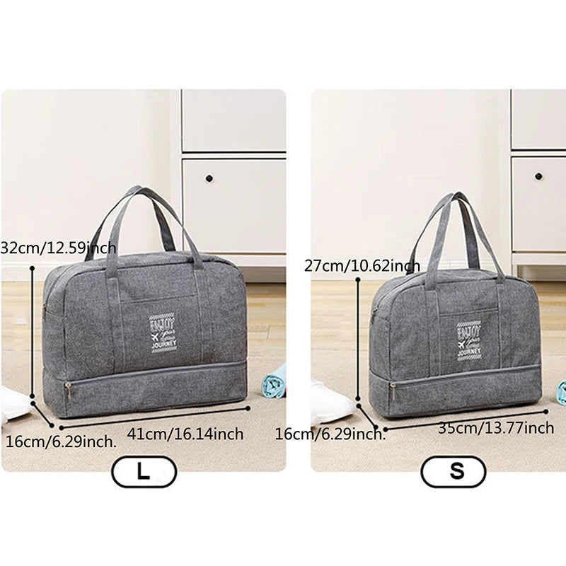 Fashion Folding Travel Bag Women Oxford Travel Weekend Overnight Bags.