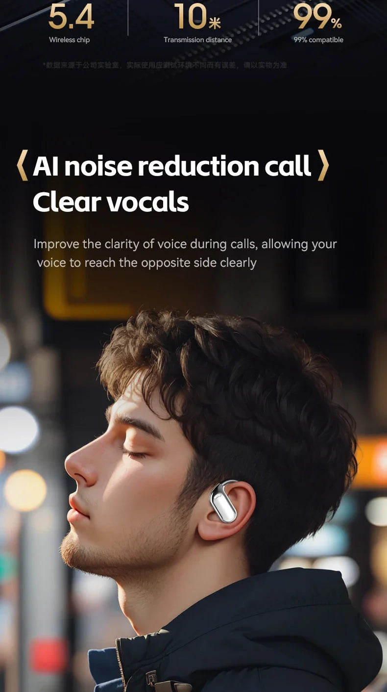 M74 AI Translator  Bluetooth Earbuds Real-Time Voice Translator 144 Languages.