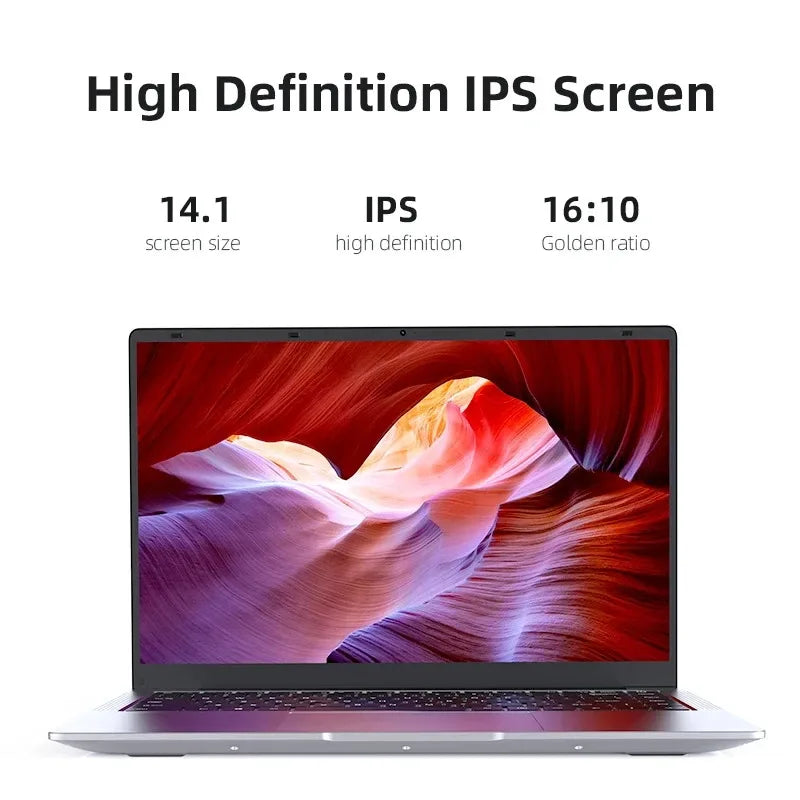 NEW 14.1-inch Portable Laptop 16GB RAM 1TB SSD Intel Celeron N4000 Windows 11